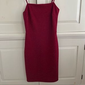 Soprano Red Sparkley Bodycon Dress